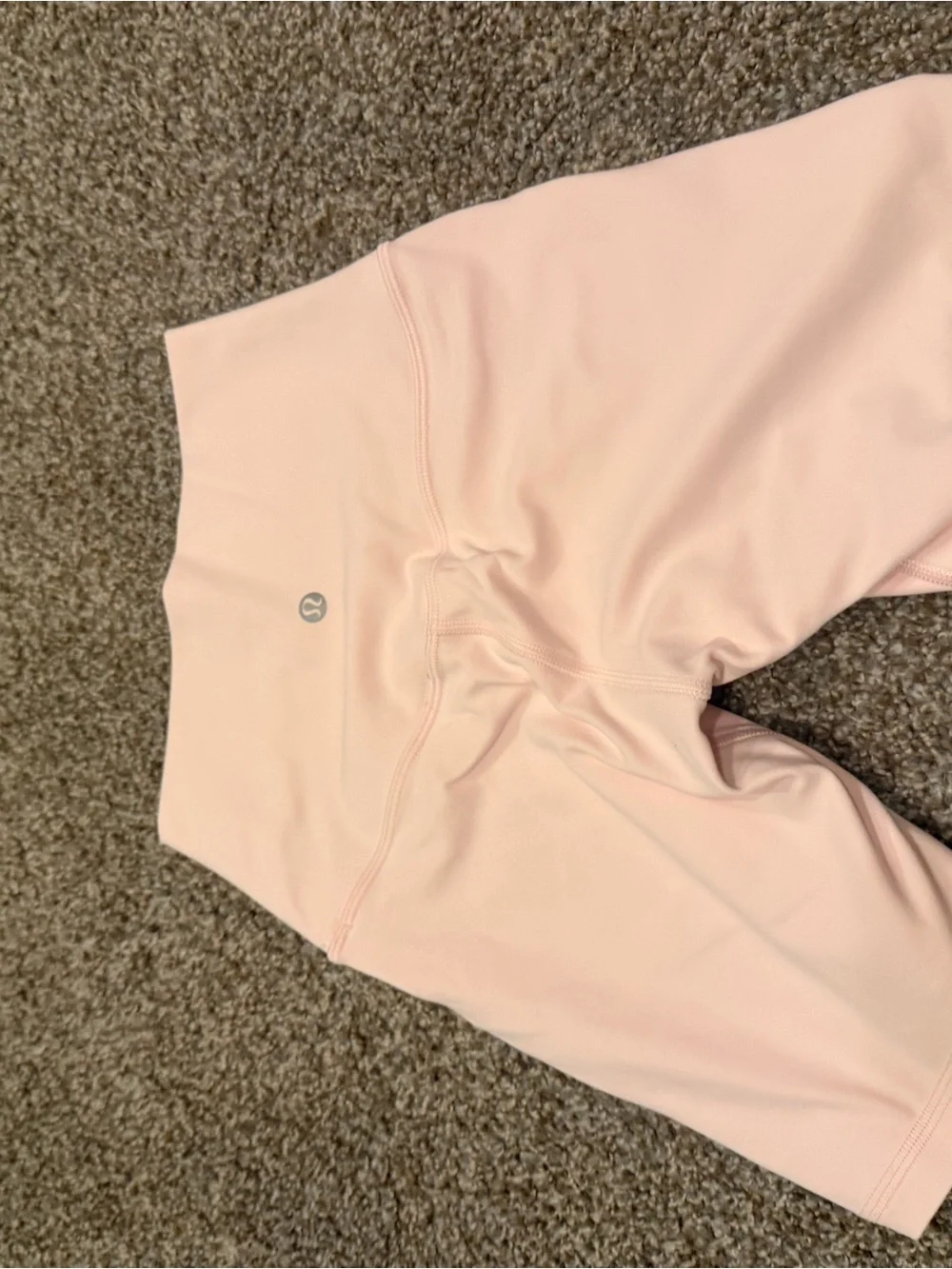 lululemon athletica High-Rise Biker Shorts - Pale Pink - Picture 2 of 3